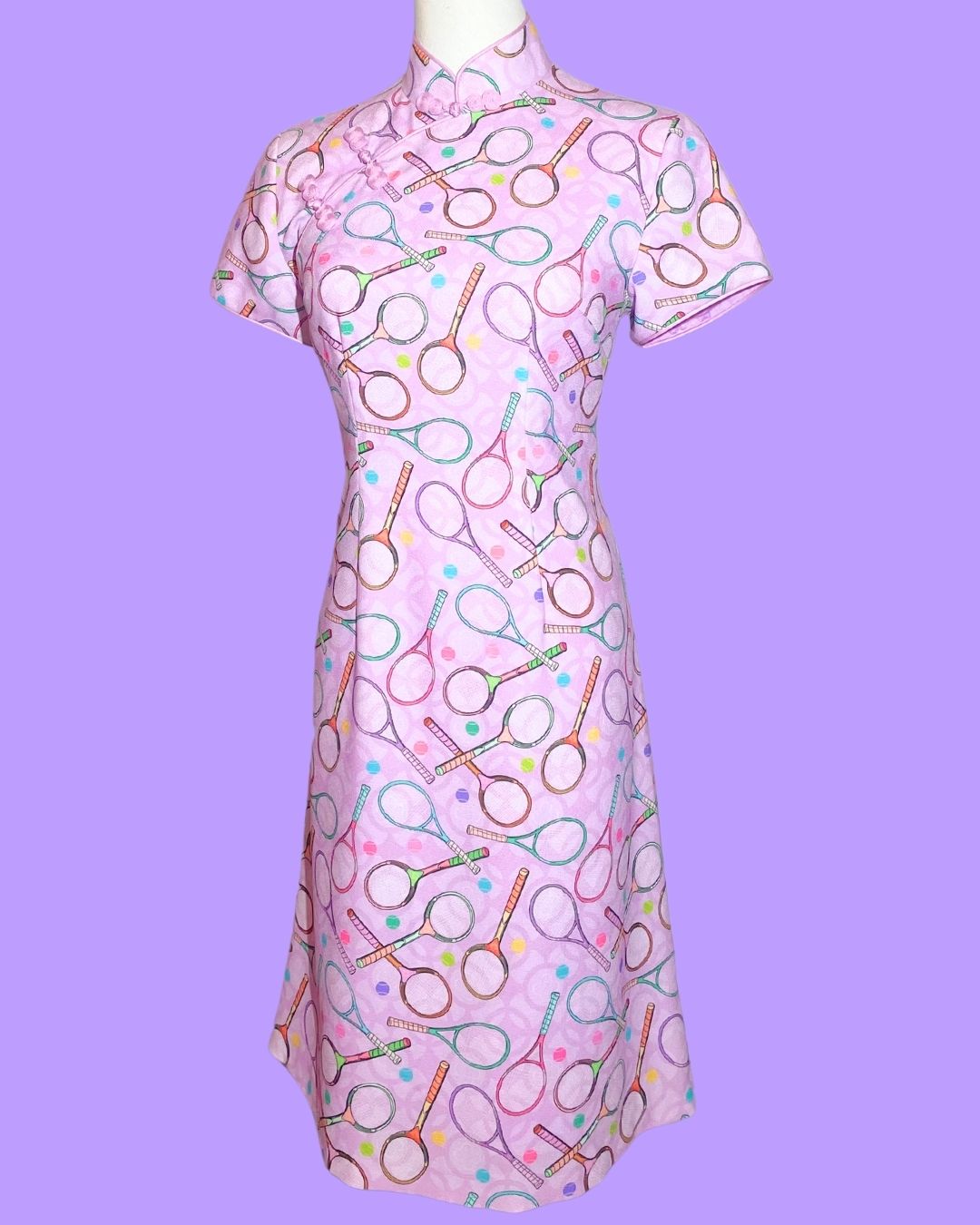 Tennis Purple Cheongsam