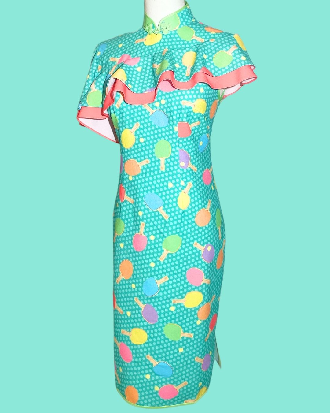 Ping Pong Cyan Cheongsam