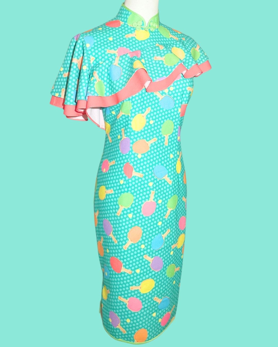 Ping Pong Cyan Cheongsam