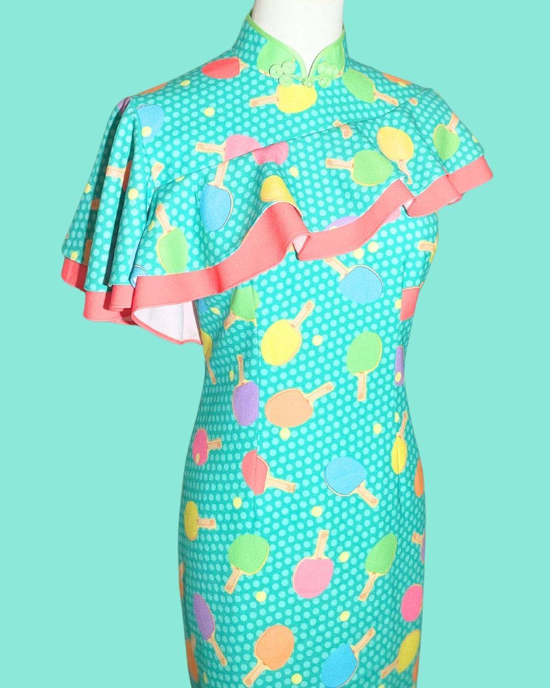 Ping Pong Cyan Cheongsam