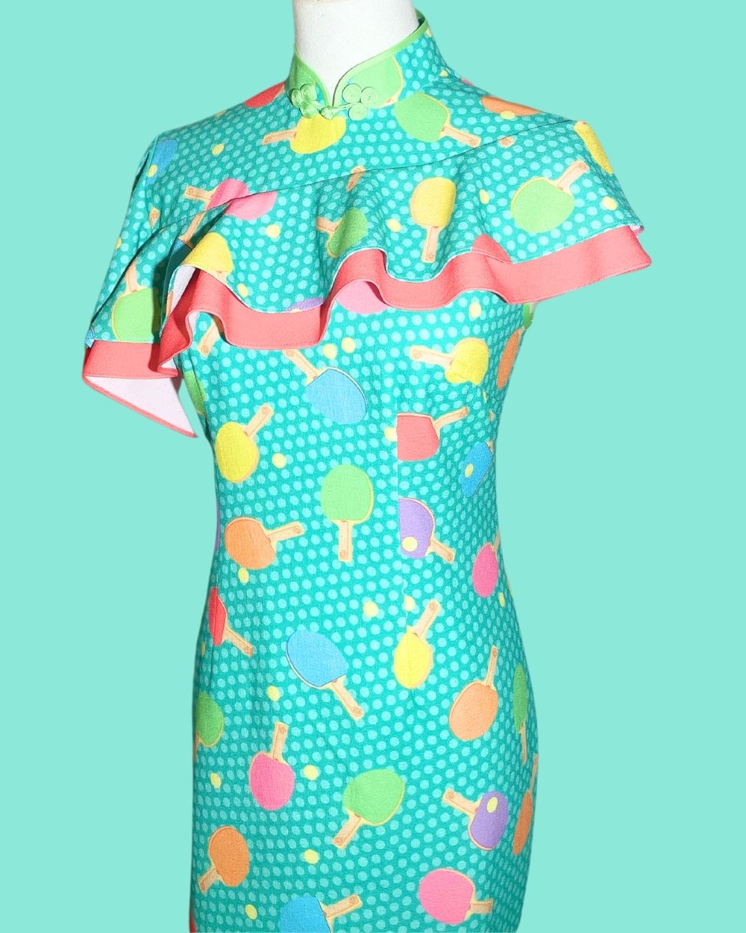 Ping Pong Cyan Cheongsam