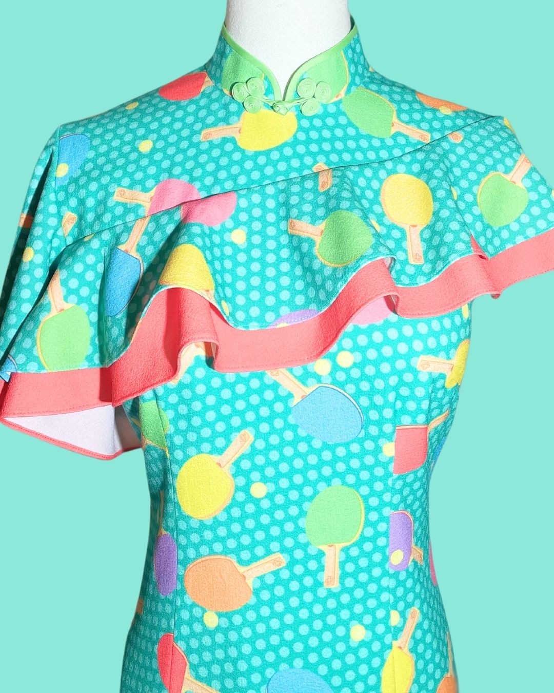 Ping Pong Cyan Cheongsam