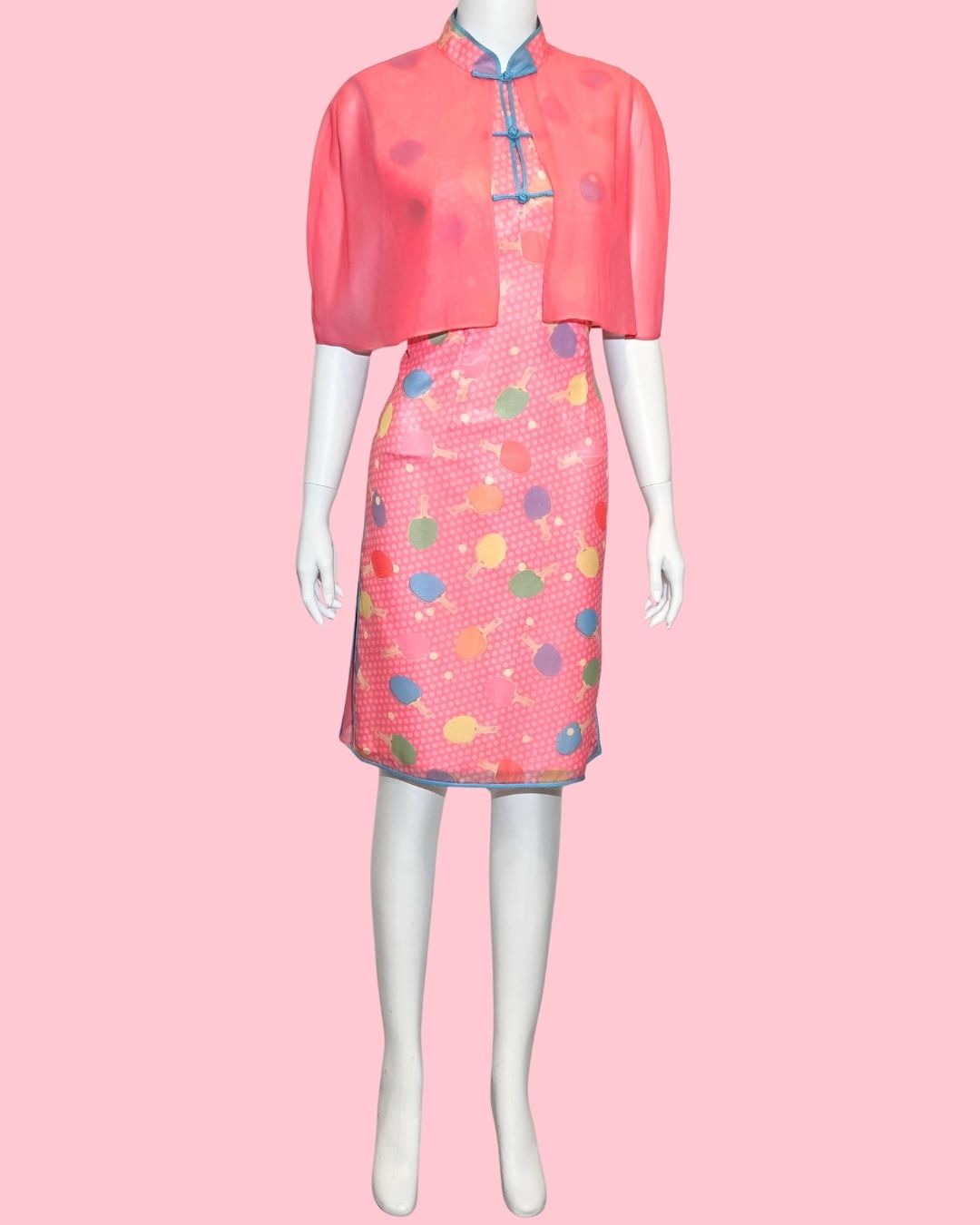 Pink Ping Pong Cheongsam