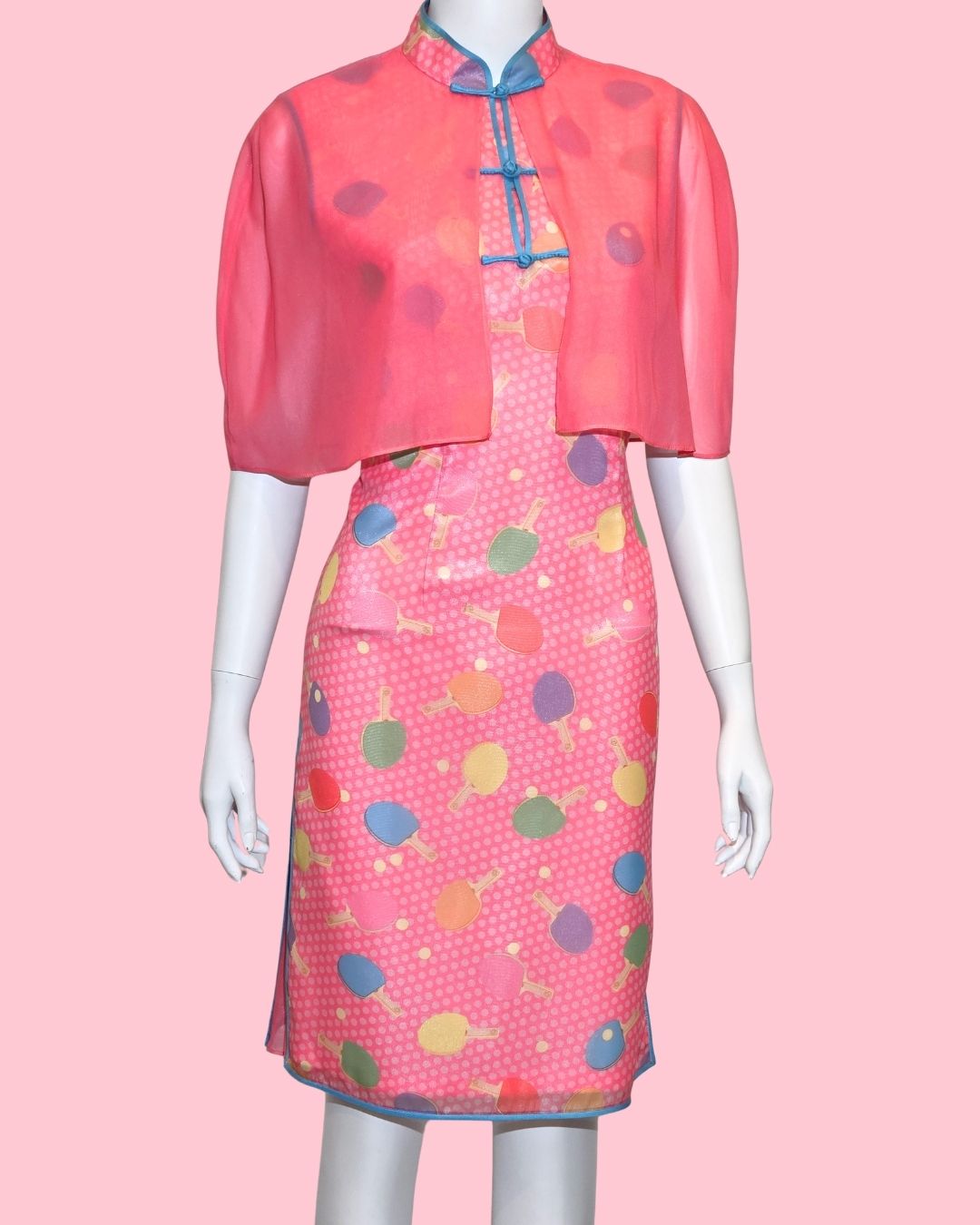 Pink Ping Pong Cheongsam