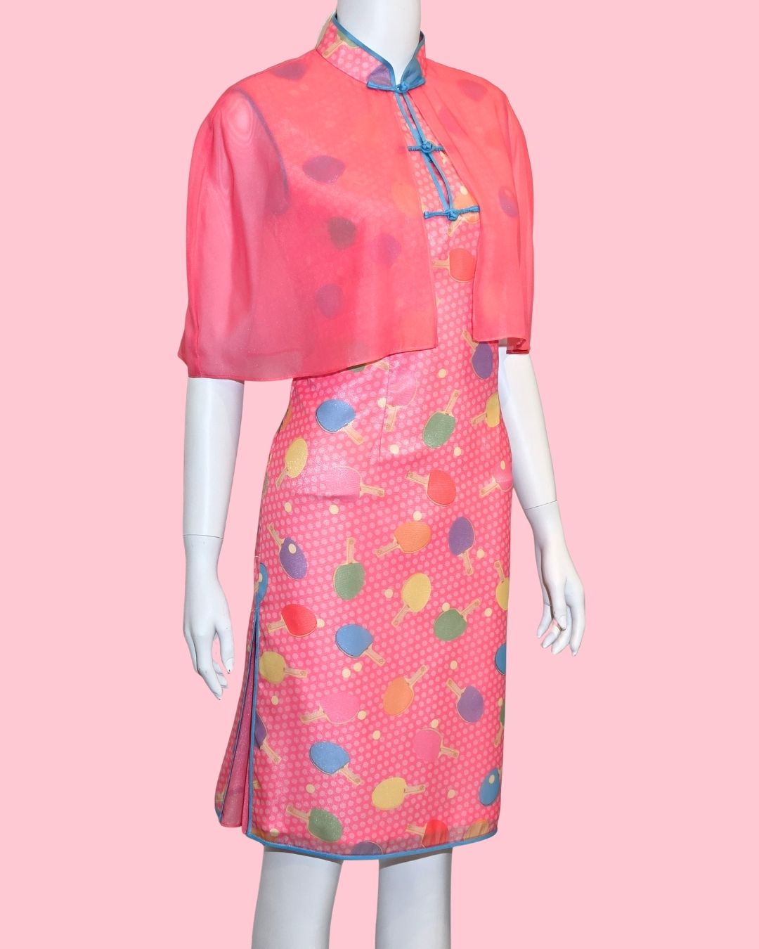 Pink Ping Pong Cheongsam