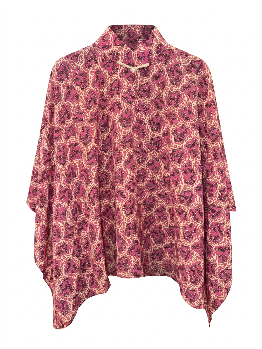 Pink Leopard Cheongsam Cape