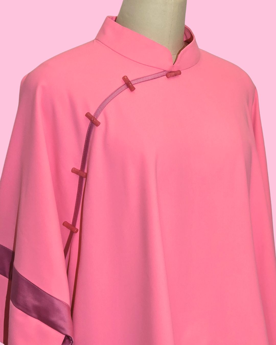 Hot Pink Cheongsam Cape