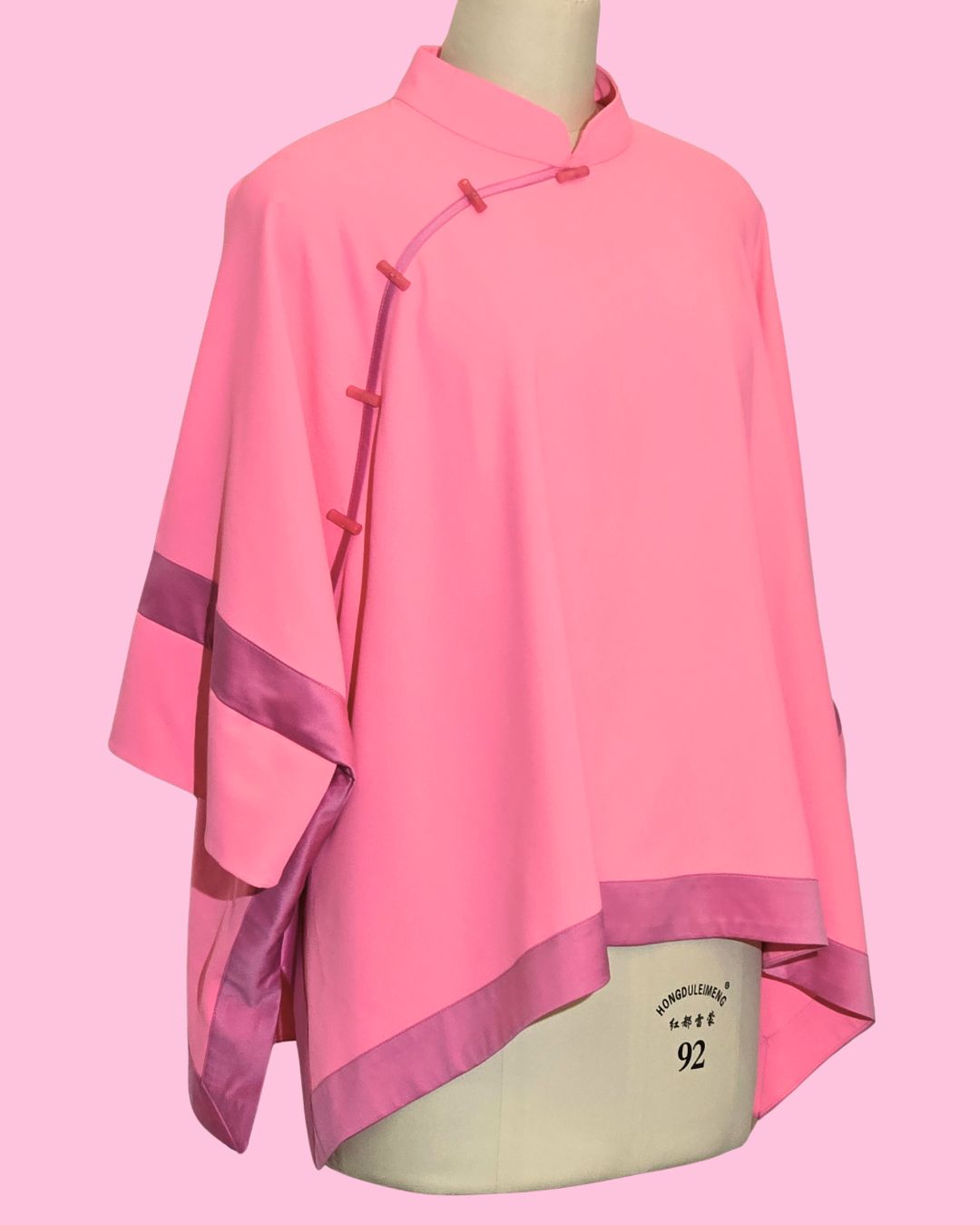 Hot Pink Cheongsam Cape