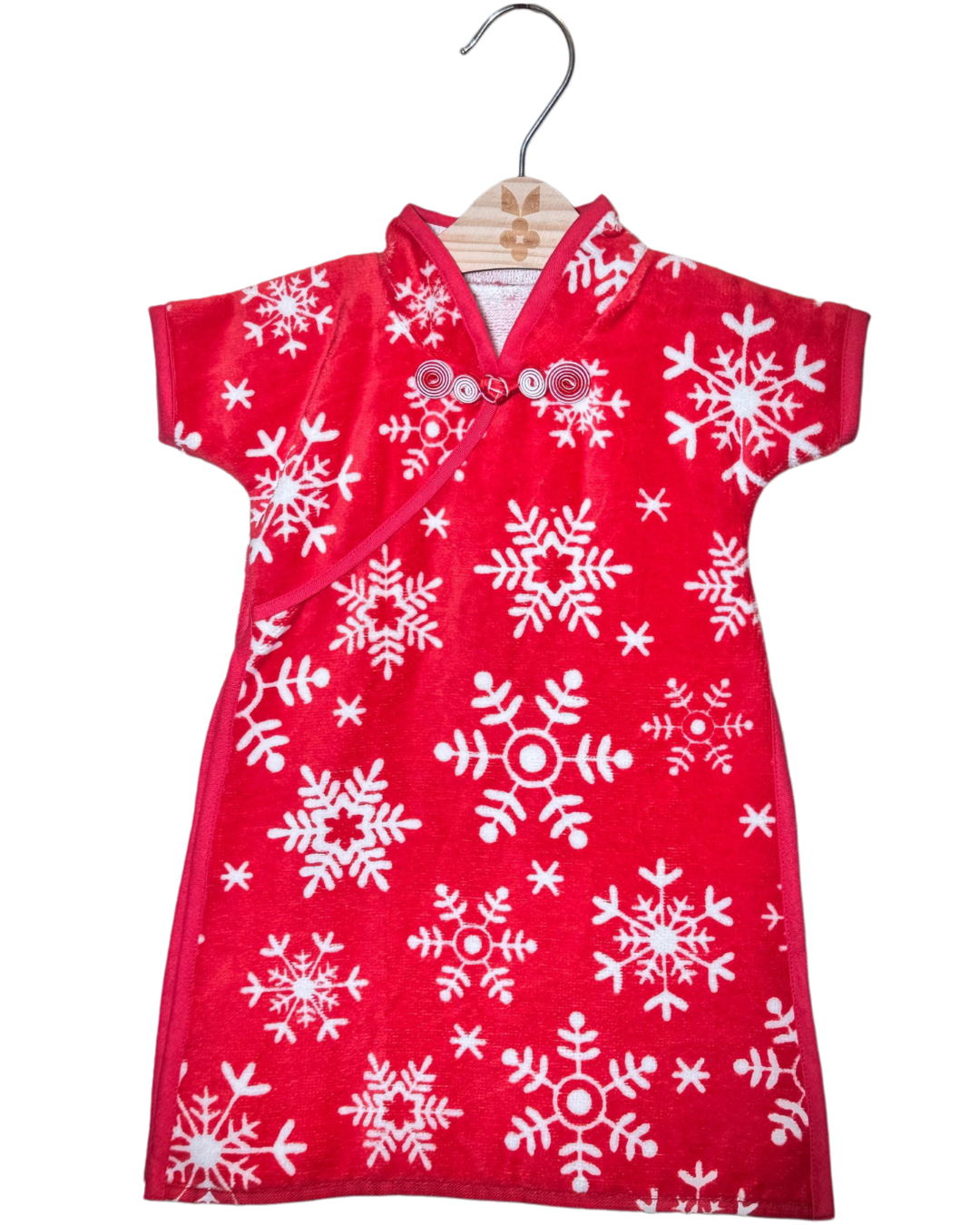 Cheongsam Towel - Red Snowflake Prosperity