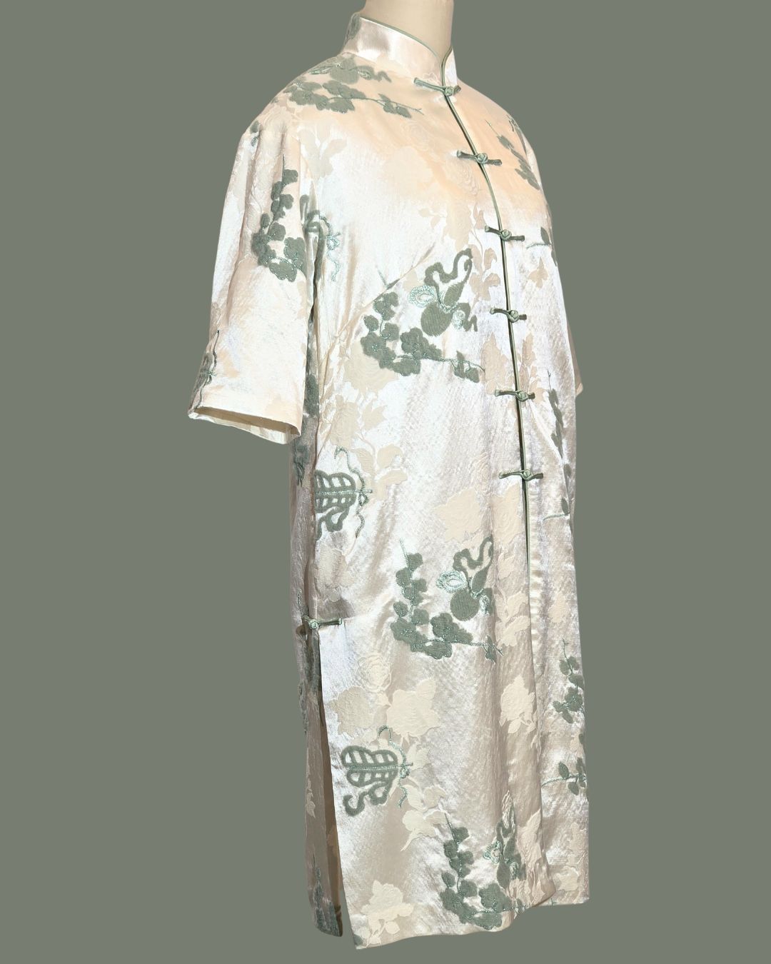 Mint Flower Cheongsam Tang Jacket