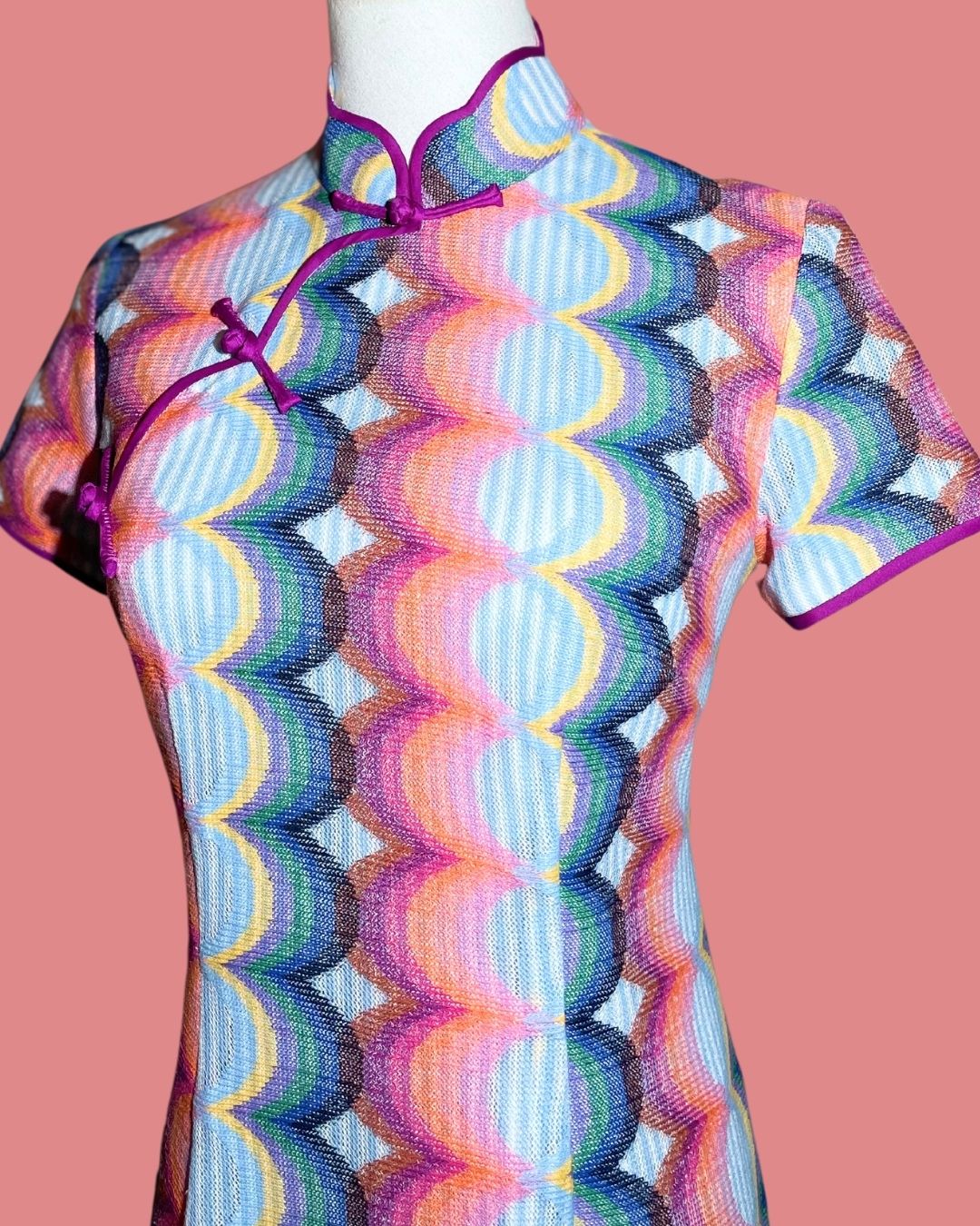 Blue Pink Cheongsam