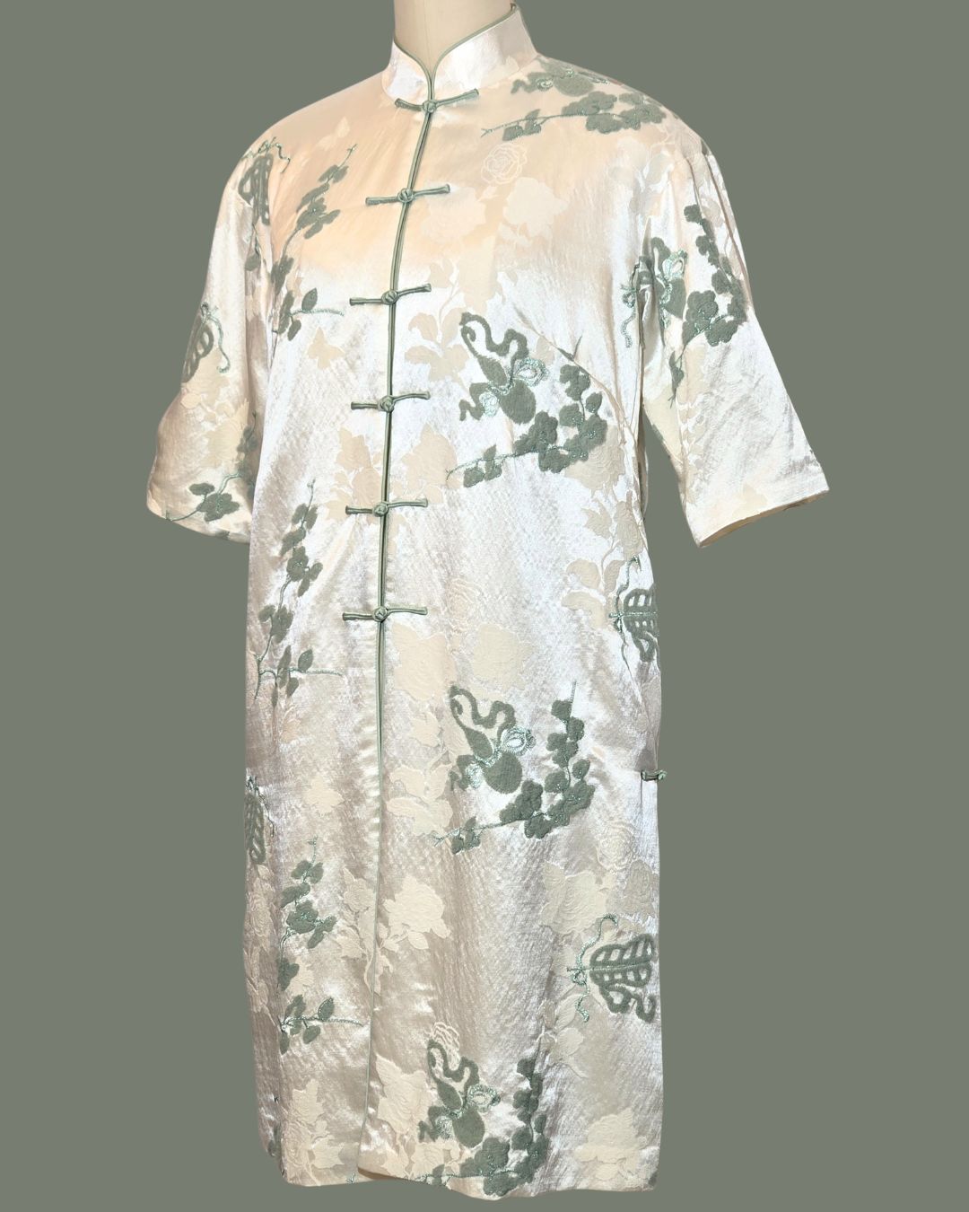 Mint Flower Cheongsam Tang Jacket