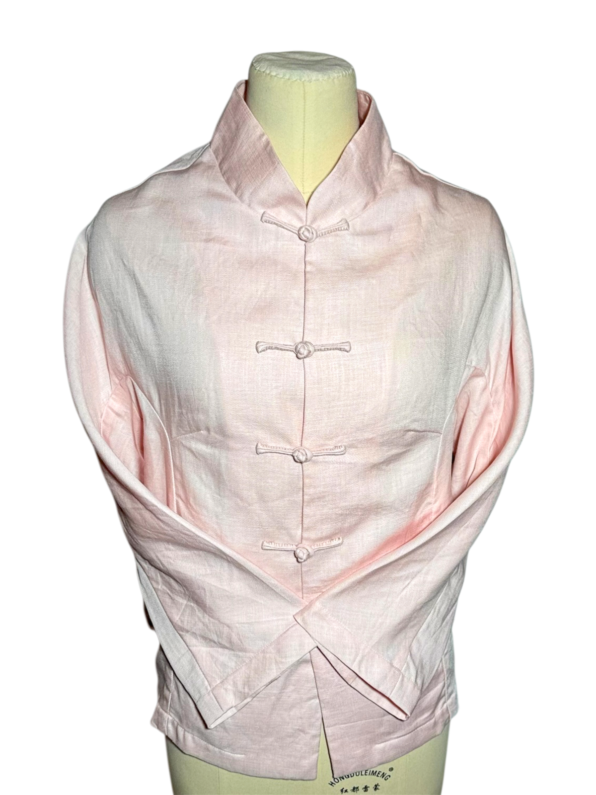 Pink Linen Women's Tang Jacket