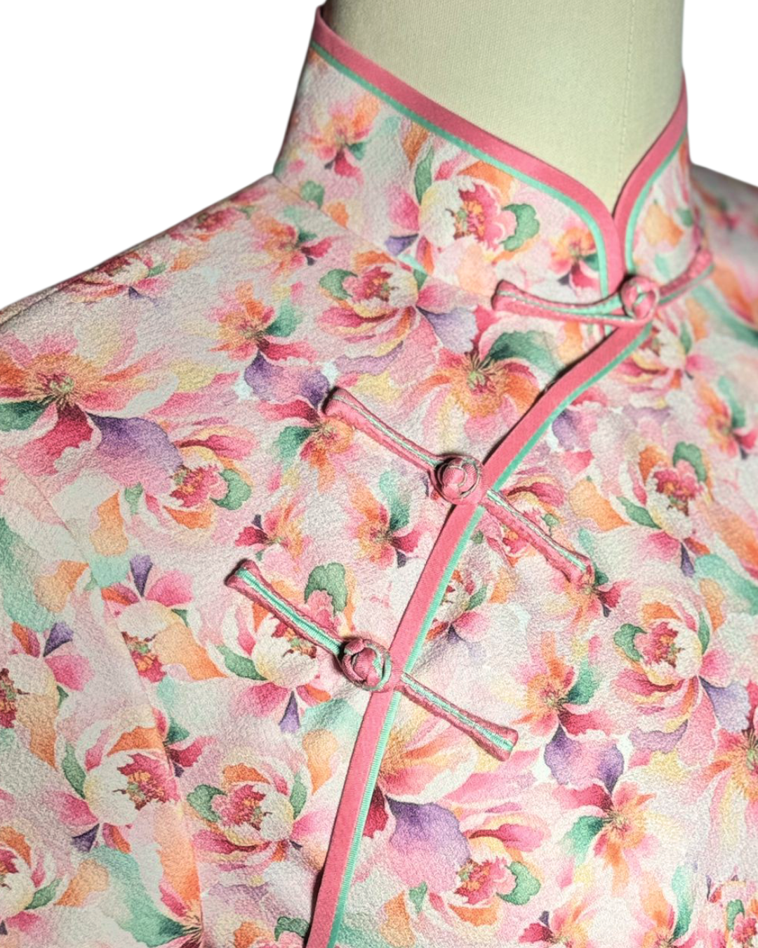 Pink Floral Cheongsam