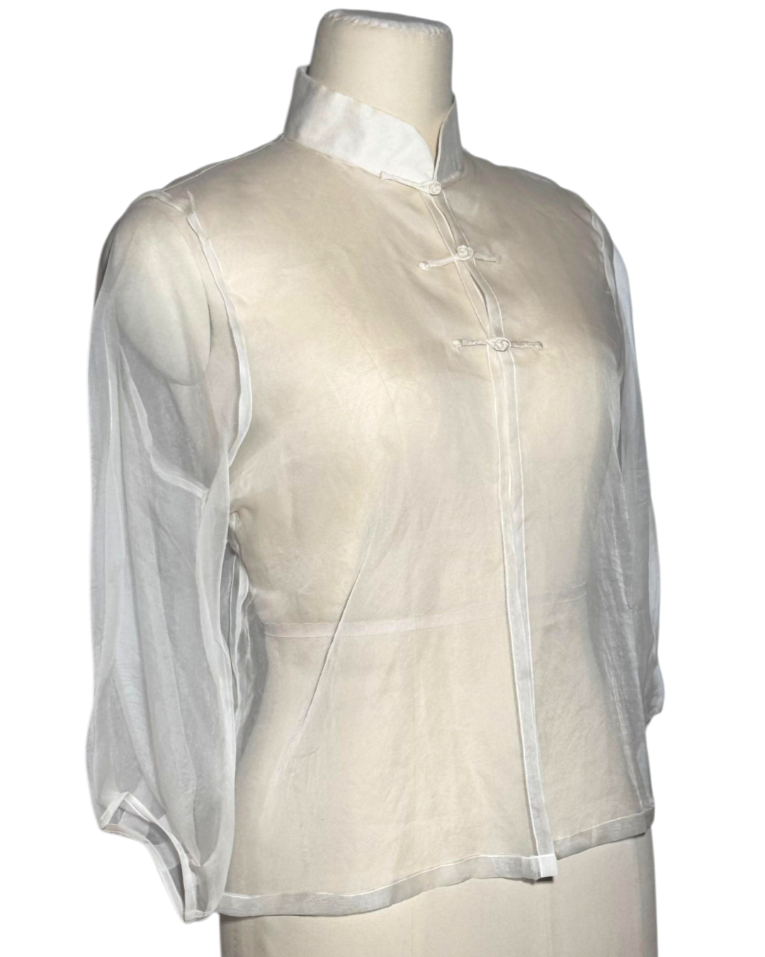 Sheer White Top Women's Tang Jacket