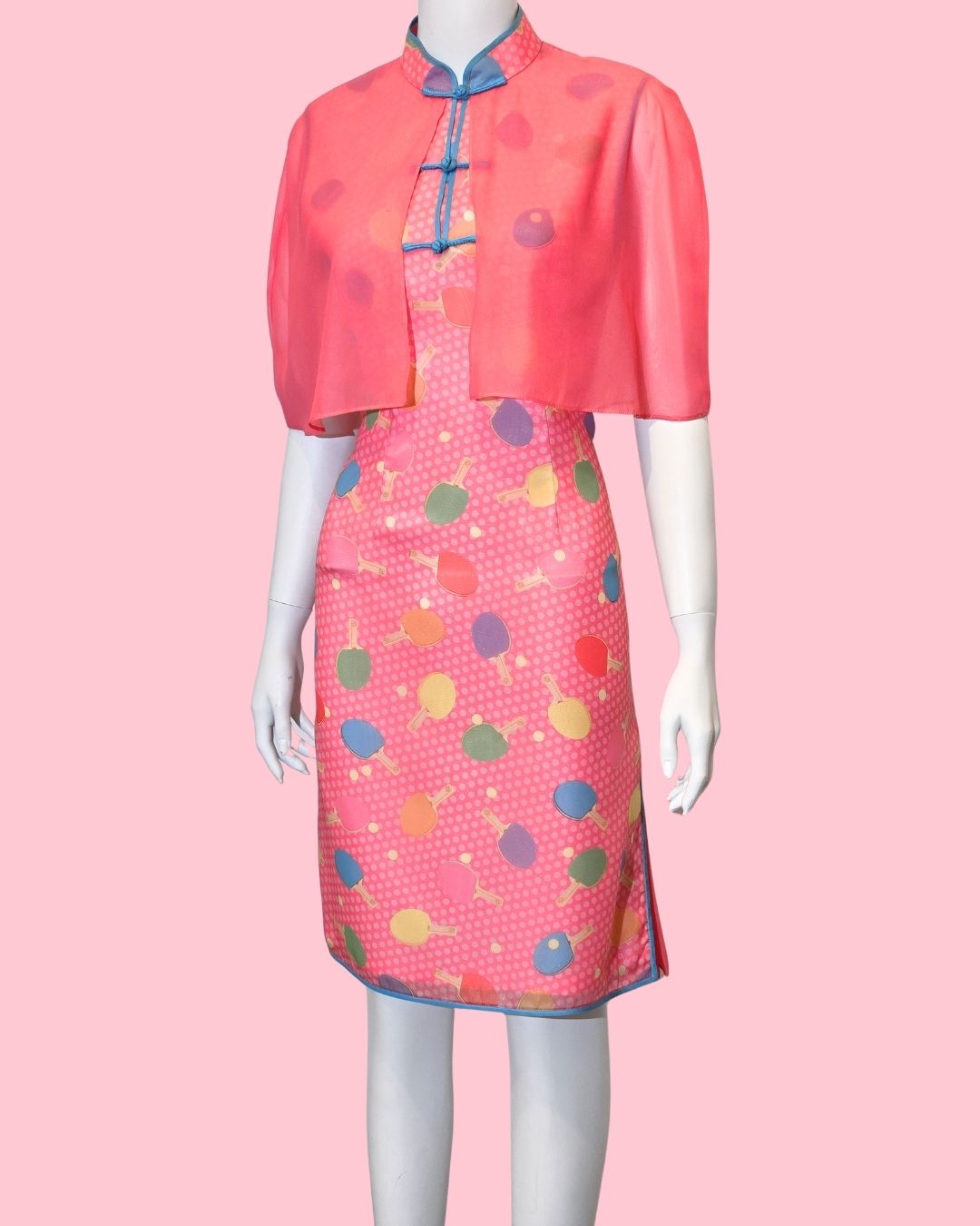Pink Ping Pong Cheongsam