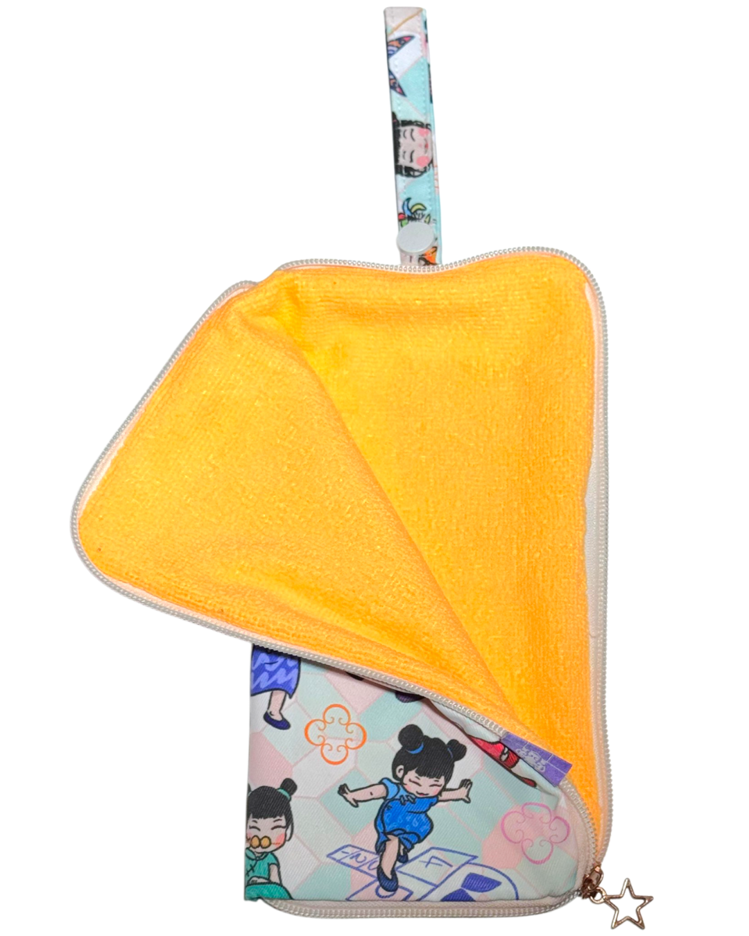 Portable Waterproof Umbrella Bag - Cheongsam Lawawa Print