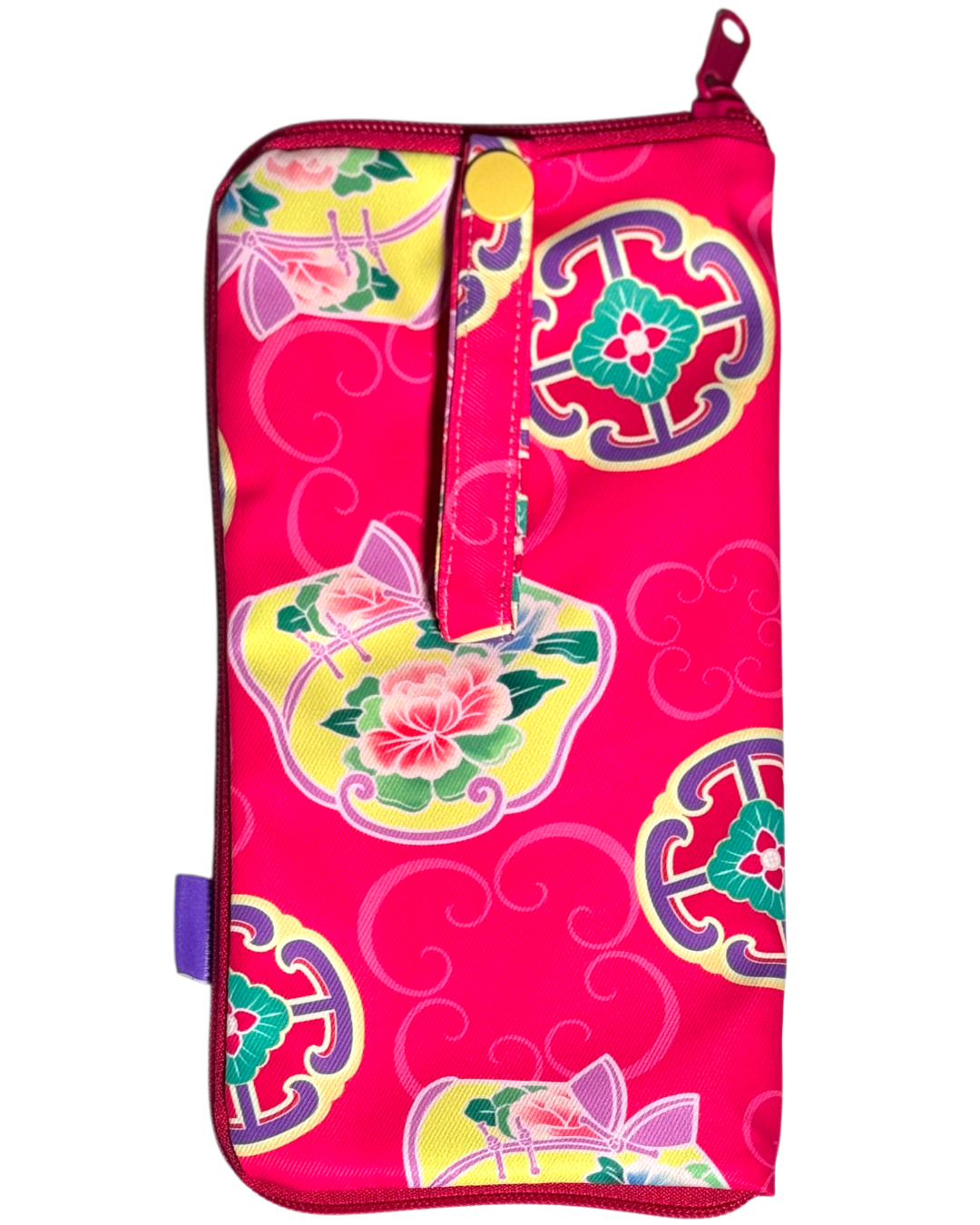 Portable Waterproof Umbrella Bag - Red Floral Cheongsam Bowl Pattern