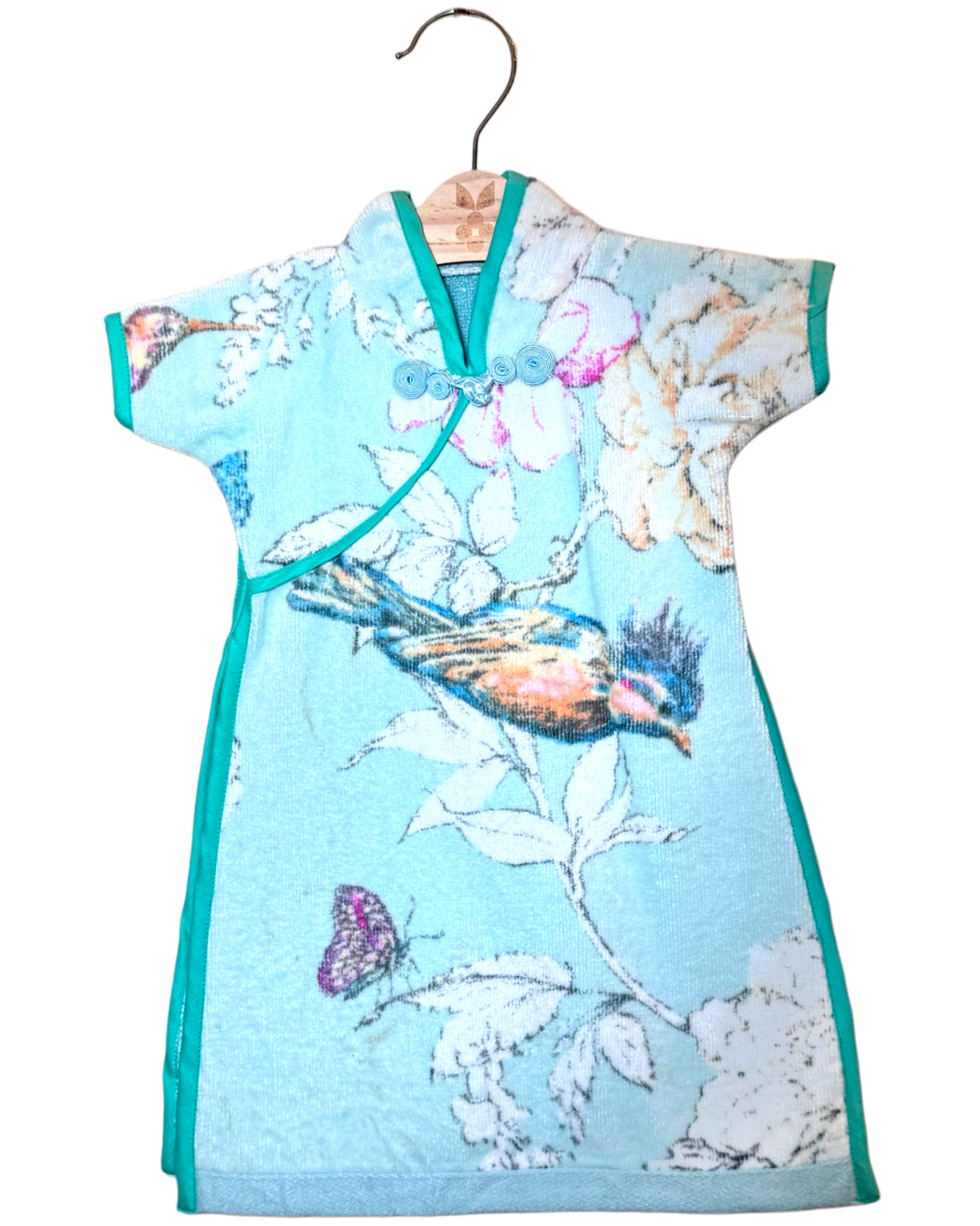 Cheongsam Towel - Azure Bird