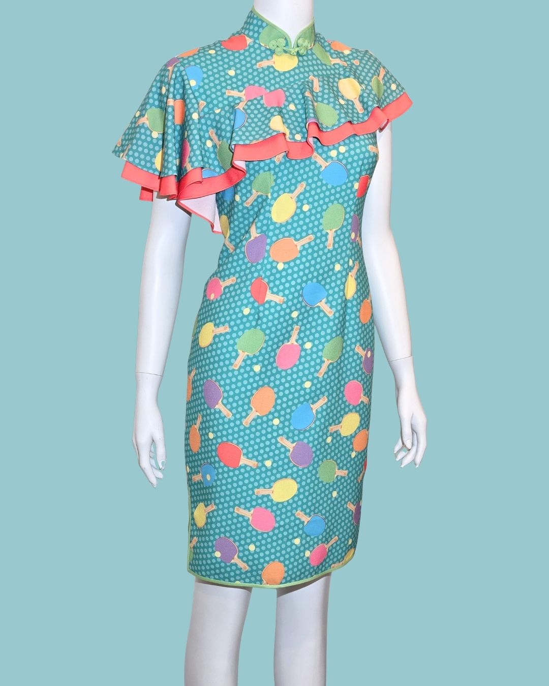 Ping Pong Cyan Cheongsam