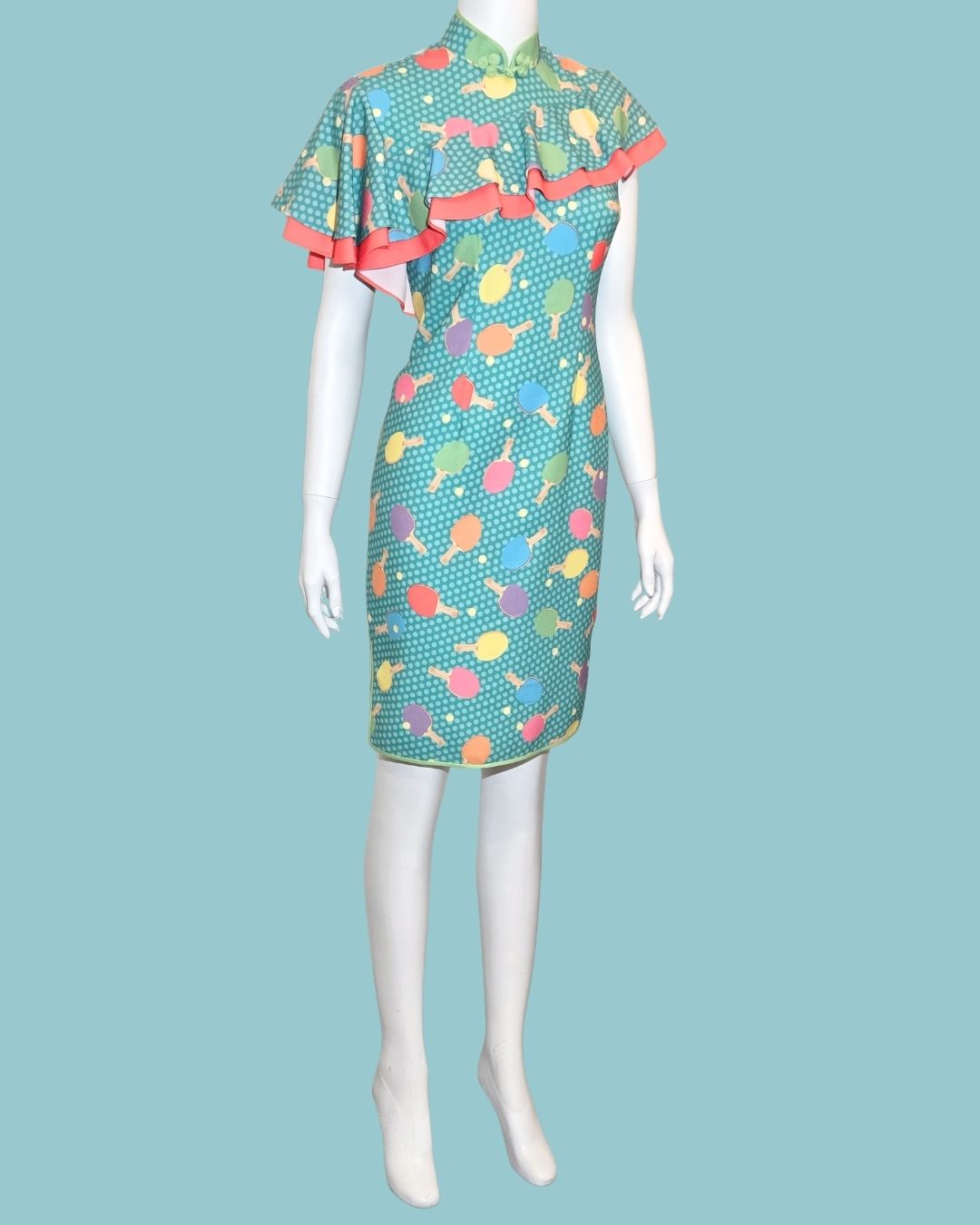 Ping Pong Cyan Cheongsam