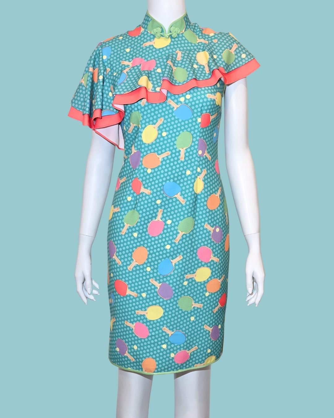 Ping Pong Cyan Cheongsam