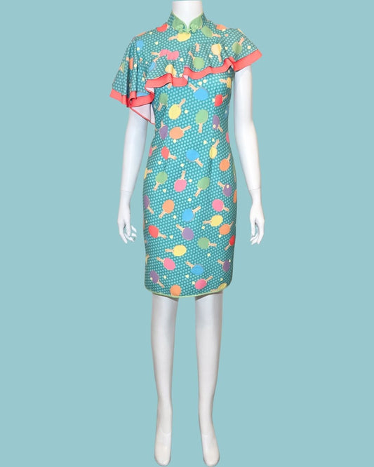Ping Pong Cyan Cheongsam