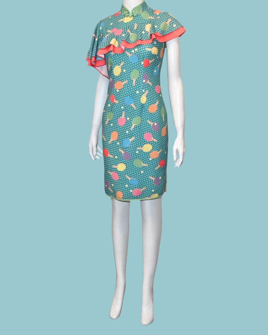 Ping Pong Cyan Cheongsam