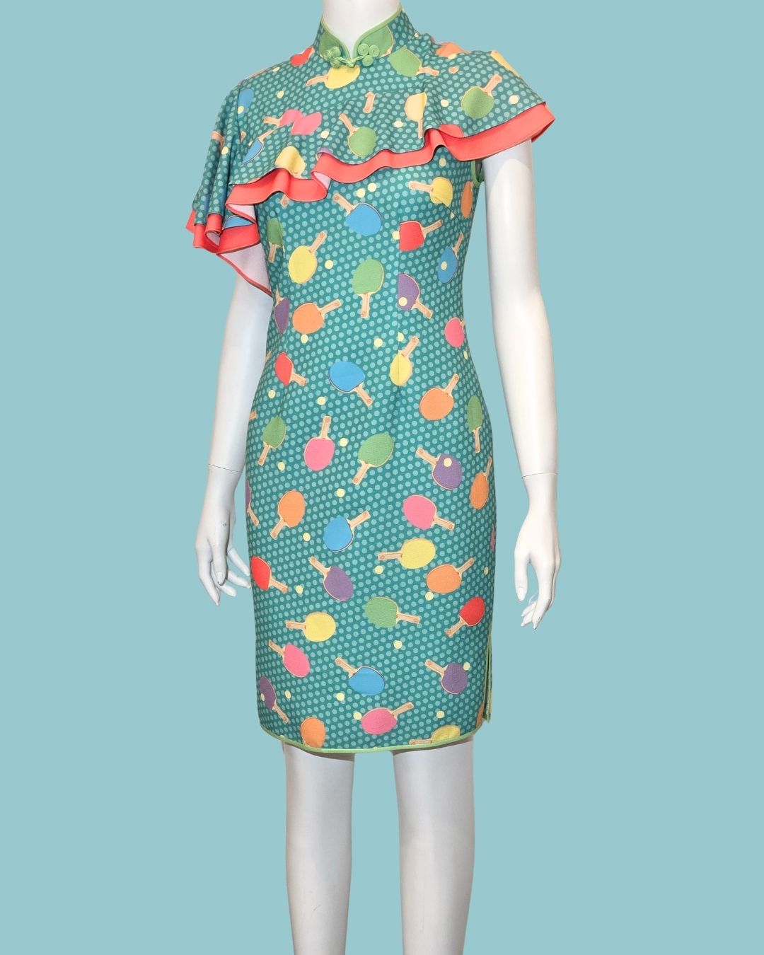 Ping Pong Cyan Cheongsam
