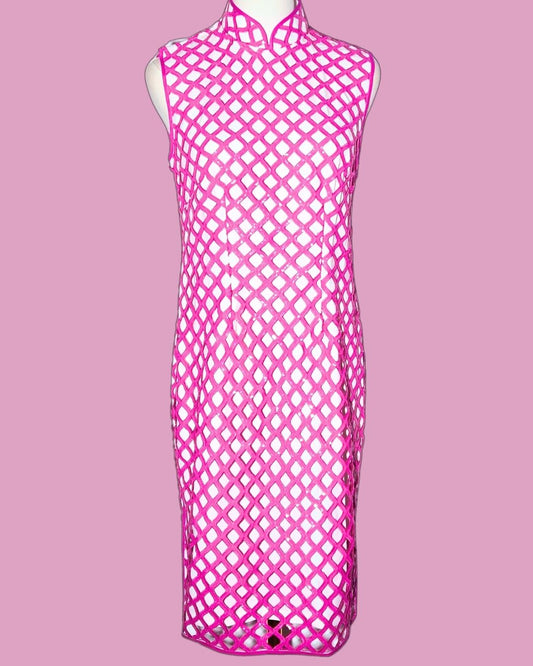Pink Art Deco Cheongsam