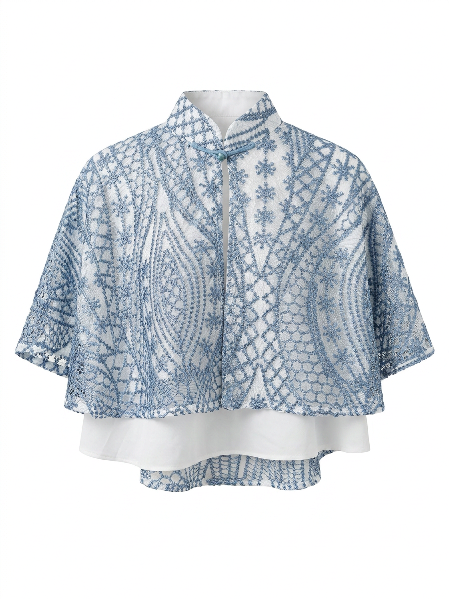 Ocean Lace Cheongsam Cape