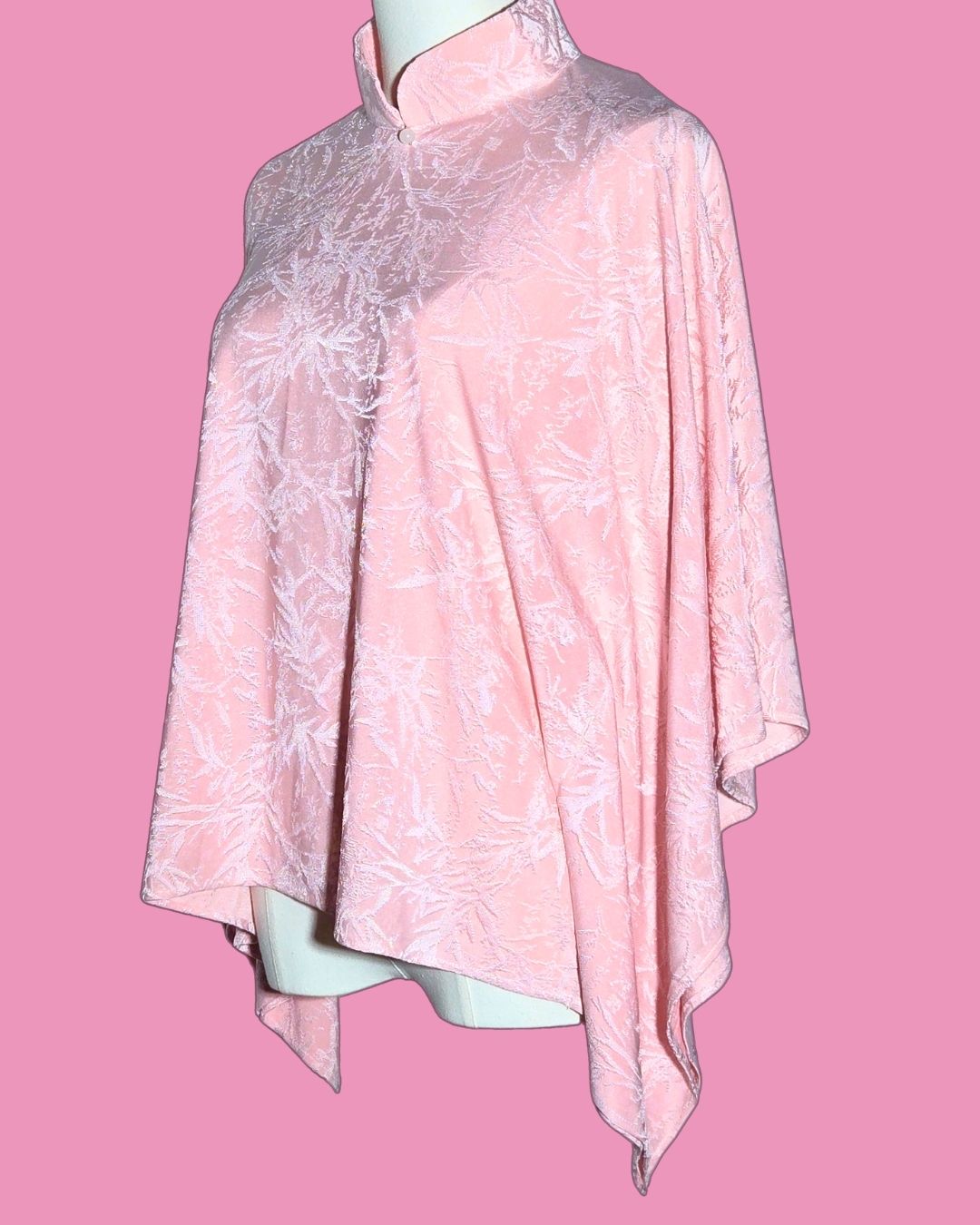 Pink Floral Cheongsam Cape