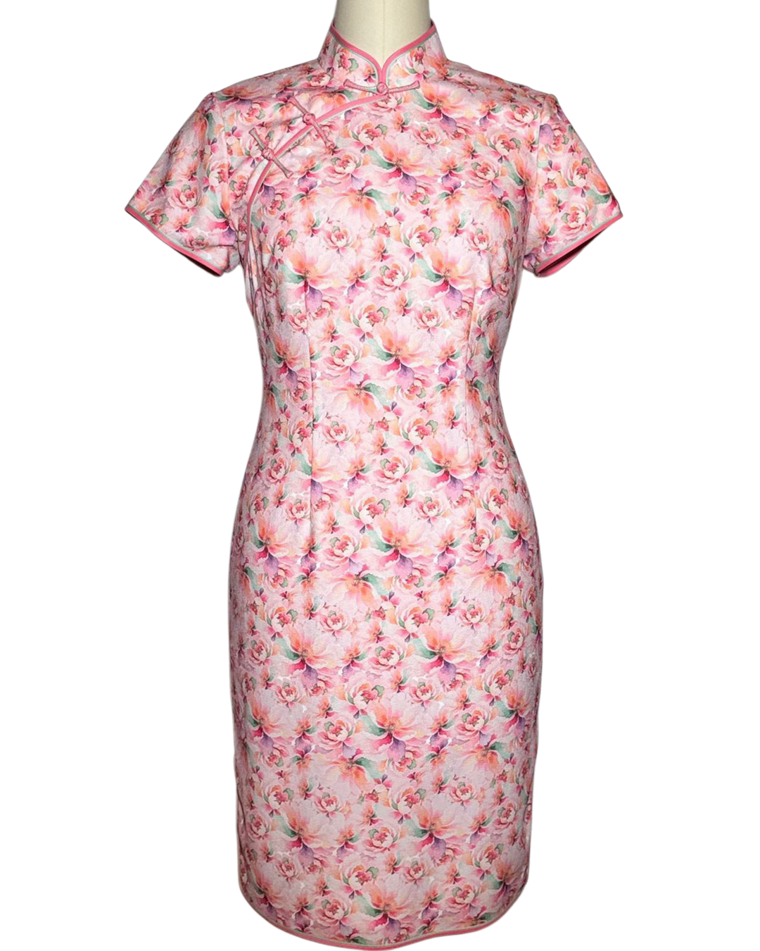 Pink Floral Cheongsam