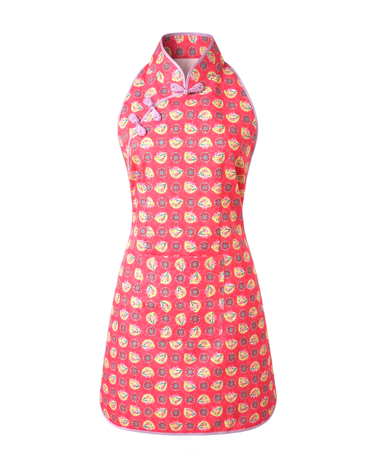 Cheongsam Apron - Coral Fortune